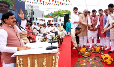 इंदौर-उज्जैन ग्रीन फील्ड कॉरिडोर का भूमिपूजन 48 किलोमीटर लंबा होगा फोरलेन