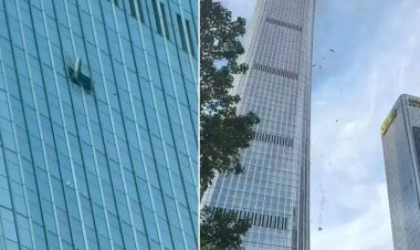 बीजिंग की सबसे ऊंची बिल्डिंग से टकराया छोटा विमान
