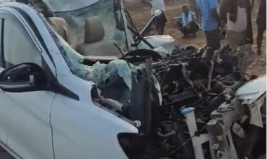कटनी के मीडियाकर्मी और उनकी पत्नी की मिर्जापुर में मौत खड़े ट्रक में घुसी कार  4 गंभीर