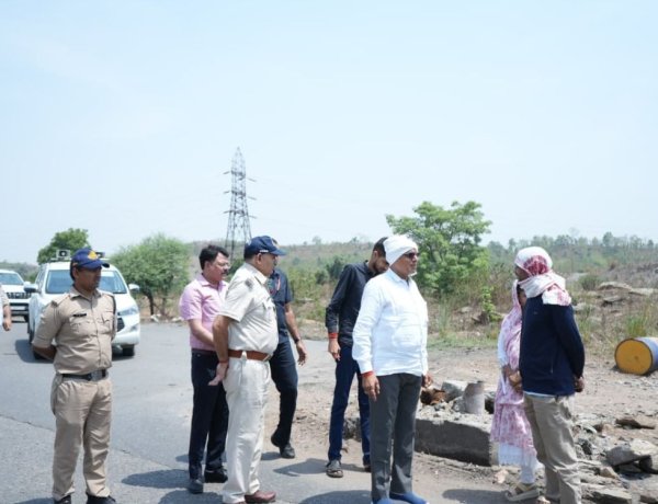 सांसद डॉ. राजेश मिश्रा ने NH-39 निर्माण कार्य का किया निरीक्षण, गुणवत्ता और समयसीमा पर दिया जोर