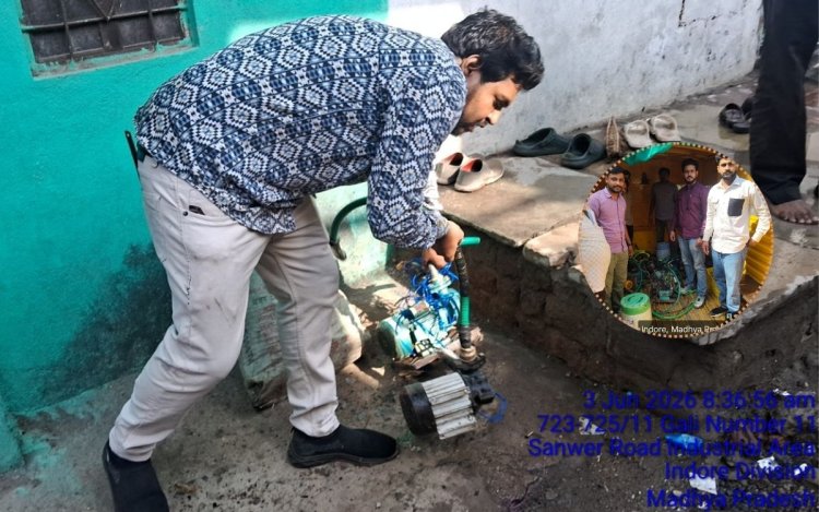 नर्मदा लाइन से पानी चोरी करने वालों पर निगम का शिकंजा, 67 मोटर पंप जब्त; जुर्माना भी वसूला