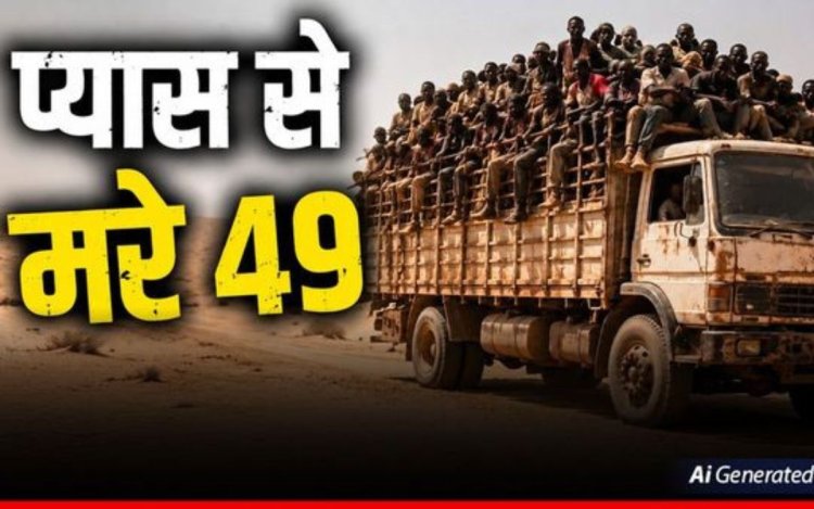 सहारा रेगिस्तान में दर्दनाक हादसा, ट्रक खराब होने से प्यास के कारण 49 लोगों की मौत
