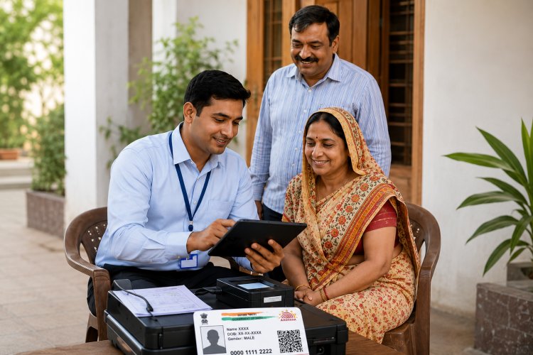 आधार कार्ड अपडेट कराना हुआ आसान कर्मचारी खुद घर आकर करेंगे आधार अपडेट