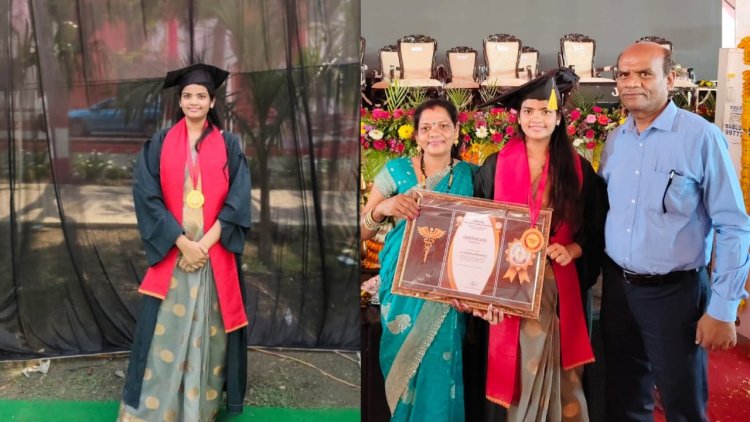 सौसर की बेटी डॉ. शिवांशी श्रीवास्तव ने एमबीबीएस में गोल्ड मेडल हासिल कर बढ़ाया क्षेत्र का गौरव