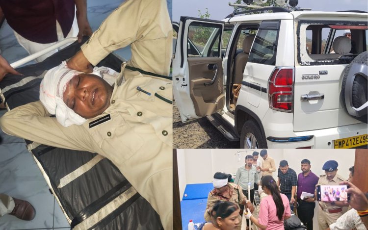 देवास: अतिक्रमण हटाने पहुंची वन विभाग और पुलिस टीम पर ग्रामीणों का हमला, पथराव में 7 वनकर्मी घायल