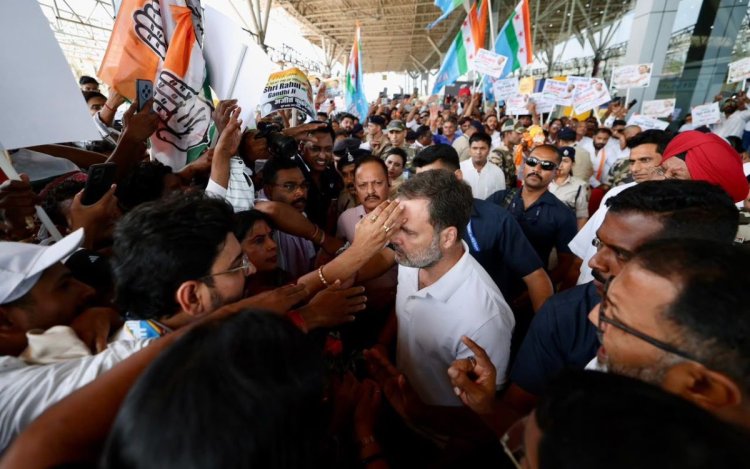 राहुल गांधी का छत्तीसगढ़ दौरा: अभनपुर में कांग्रेस प्रशिक्षण शिविर में शामिल हुए नेता प्रतिपक्ष