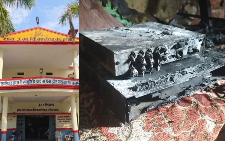 रीवा: NEET एग्जाम के बाद स्कूल में लगी भीषण आग, CCTV-DVR समेत पूरा सर्विलांस सिस्टम जलकर खाक