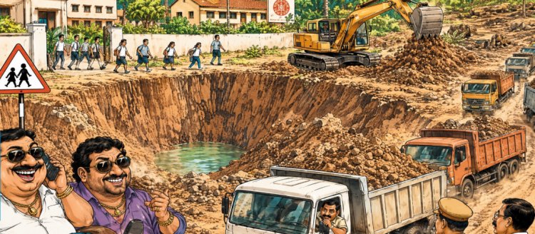 सैकड़ों पेड़ उजाड़े, दो सौ से अधिक डंपरों से हो रहा अवैध उत्खनन