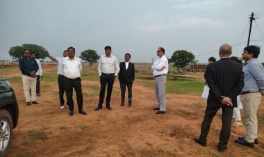 मऊगंज में बनेगा नया जिला न्यायालय परिसर: प्रस्तावित भूमि का अधिकारियों ने किया निरीक्षण