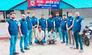 इंदौर क्राइम ब्रांच की बड़ी कार्रवाई: MD ड्रग्स के साथ 2 आरोपी गिरफ्तार; ₹2.20 लाख का माल जब्त