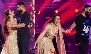 Jasmine Sandlas ने लाइव कॉन्सर्ट में किया मंगेतर Shekhar Chaudhary का खुलासा, स्टेज पर किया रोमांटिक हग