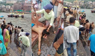 Omkareshwar: गौमुख घाट पर डूब रहे बीटेक छात्र को स्थानीय लोगों ने बचाया