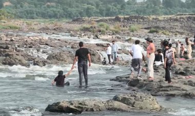 Maheshwar: परिवार के साथ घूमने आया Indore का युवक नर्मदा नदी के तेज बहाव में बहा