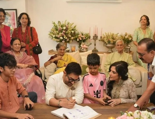 तीसरी बार शादी के बंधन में बंधे मिस्टर परफेक्शनिस्ट: मुंबई में हुई प्राइवेट मैरिज सेरेमनी, अंबानी परिवार भी रहा मौजूद