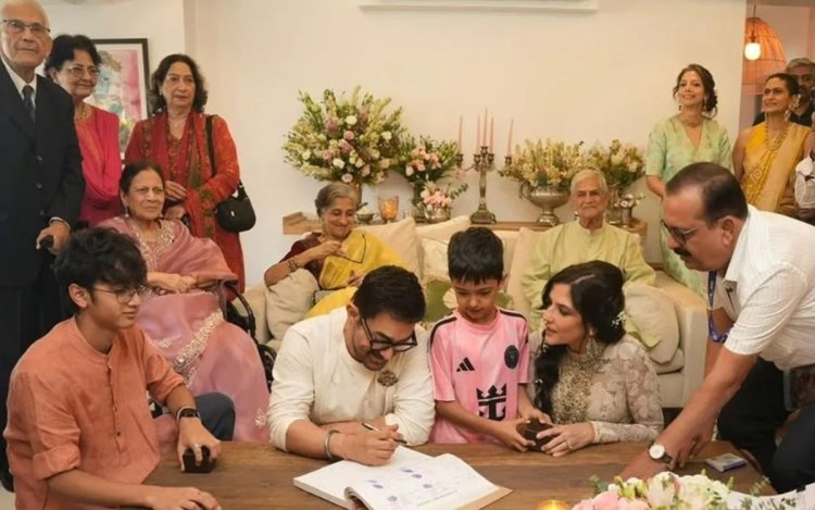 तीसरी बार शादी के बंधन में बंधे मिस्टर परफेक्शनिस्ट: मुंबई में हुई प्राइवेट मैरिज सेरेमनी, अंबानी परिवार भी रहा मौजूद