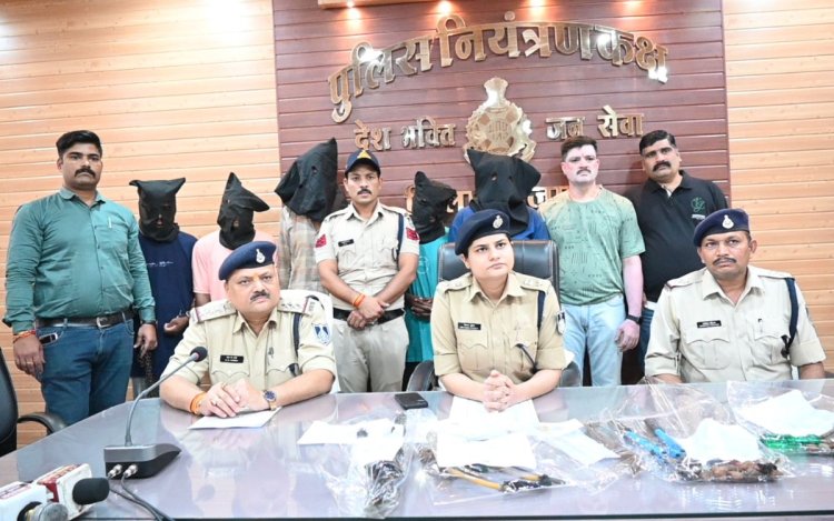शाजापुर में डकैती की साजिश नाकाम: पुलिस ने 5 आरोपी किए गिरफ्तार, ₹16.50 लाख का माल बरामद