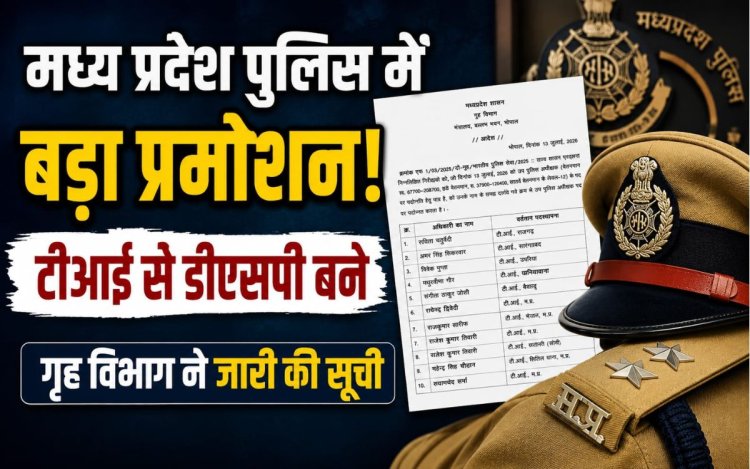 पुलिस विभाग में प्रमोशन की लिस्ट जारी, 374 इंस्पेक्टर को बनाया गया DSP