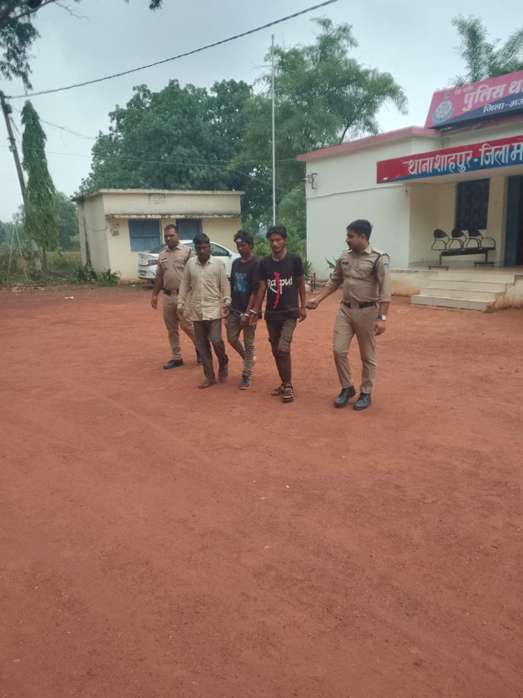 मऊगंज में शाहपुर थाना पुलिस ने 24 घंटे के अंदर दो नकबजनी का किया पर्दाफाश