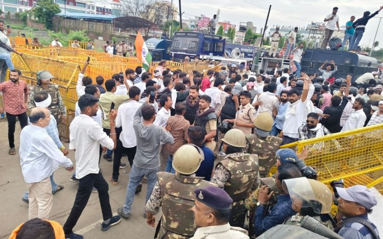 Bhopal: CM हाउस का घेराव करने निकले किसानों को पुलिस ने रोका, मुख्यमंत्री बोले- किसानों से बात करेगी सरकार