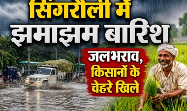 सिंगरौली में झमाझम बारिश से राहत, शहरों में जलभराव तो किसानों के चेहरे खिले