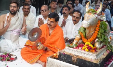बाबा महाकाल की भक्ति में लीन CM Mohan Yadav, झांझ बजाकर की शयन आरती