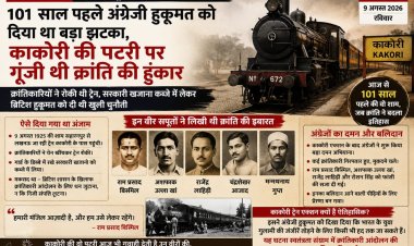 101 साल पहले अंग्रेजी हुकूमत को दिया था बड़ा झटका, काकोरी की पटरी पर गूंजी थी क्रांति की हुंकार