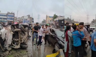 भोपाल में रफ्तार का कहर: छात्रों ने तीन कारों को मारी टक्कर, आरोपियों की सरेराह हुई पिटाई