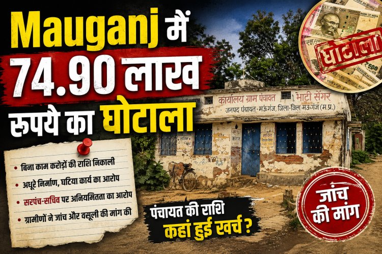 मऊगंज की भाटी सेंगर पंचायत में करोड़ों की योजनाओं पर सवाल, ग्रामीणों ने सरपंच-सचिव के खिलाफ की कार्रवाई की मांग