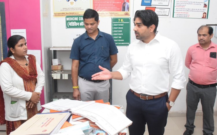 कलेक्टर ने खंगाली स्वास्थ्य व्यवस्थाएं, तियरा केंद्र का निरीक्षण और सिद्धिकला में लापरवाही पर एक्शन