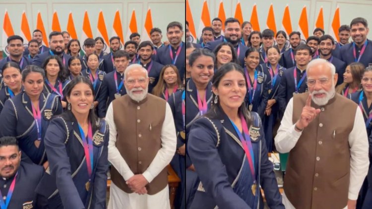 PM मोदी ने कॉमनवेल्थ गेम्स के मेडलिस्ट से की मुलाकात: खिलाड़ियों के साथ रील शेयर कर बोले- ‘जो खेलेगा, वो खिलेगा’