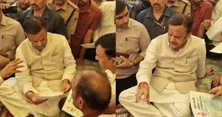 धरने पर बैठे कल्‍पना मिश्रा के परिजनों से मिले डिप्टी CM, Sanjay Gandhi Hospital  में प्रसूता की हुई थी मौत