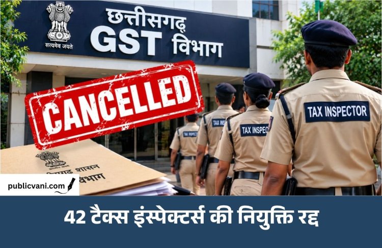 GST विभाग में 42 टैक्स इंस्पेक्टरों का चयन रद्द: भर्ती परीक्षा में एक जैसे जवाब, जांच में मिलीं कई अनियमितताएं