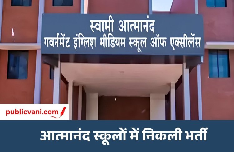 आत्मानंद स्कूलों में 1812 शिक्षकों की बंपर भर्ती : दुर्ग में 229, रायपुर में 141 वैकेंसी; DPI ने जारी किया आदेश