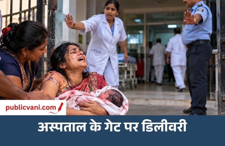 रायबरेली में अस्पताल के गेट पर प्रसव, ₹10 हजार मांगने का आरोप; वायरल वीडियो ने स्वास्थ्य व्यवस्था पर उठाए सवाल