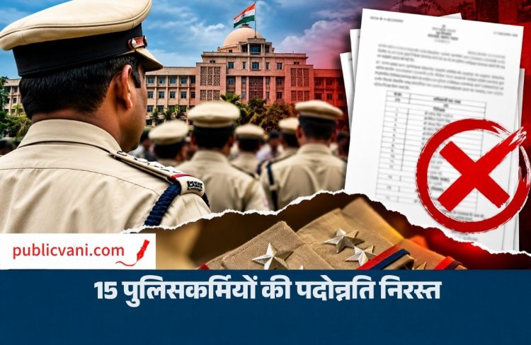 MP News: 15 पुलिस अधिकारियों की पदोन्नति निरस्त, गृह विभाग ने जारी किया आदेश