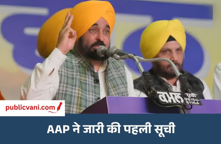 Punjab Elections : AAP ने जारी की 40 उम्मीदवारों की लिस्ट, धुरी से चुनाव लड़ेंगे  CM मान ; जेल में बंद मंत्री को भी टिकट